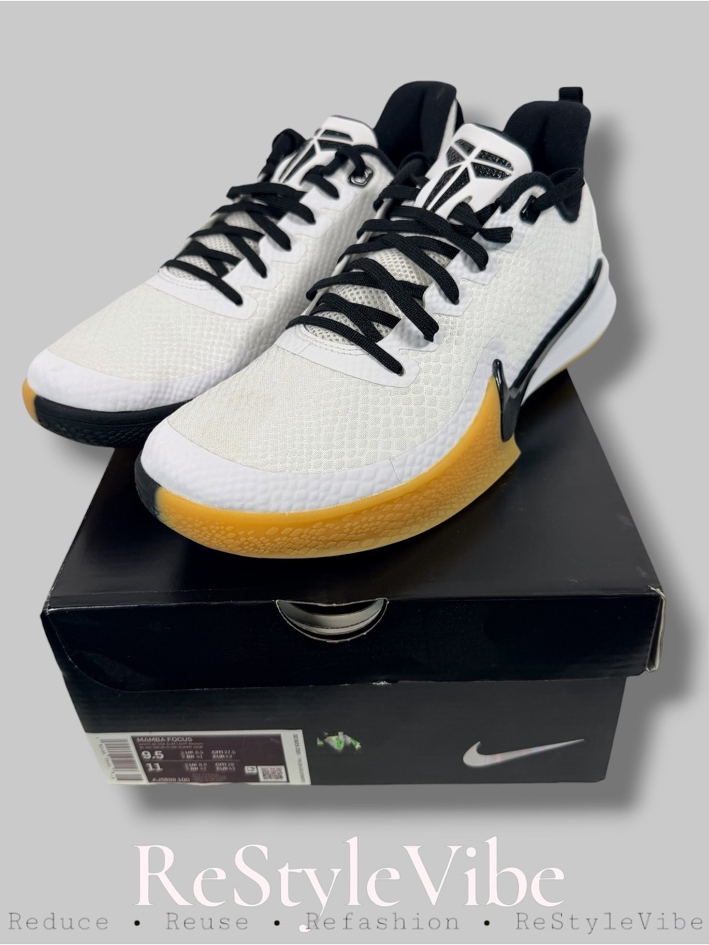 NIKE Men’s Size 9.5 Shoes Sneakers Mamba Kobe Focus Style Basketball